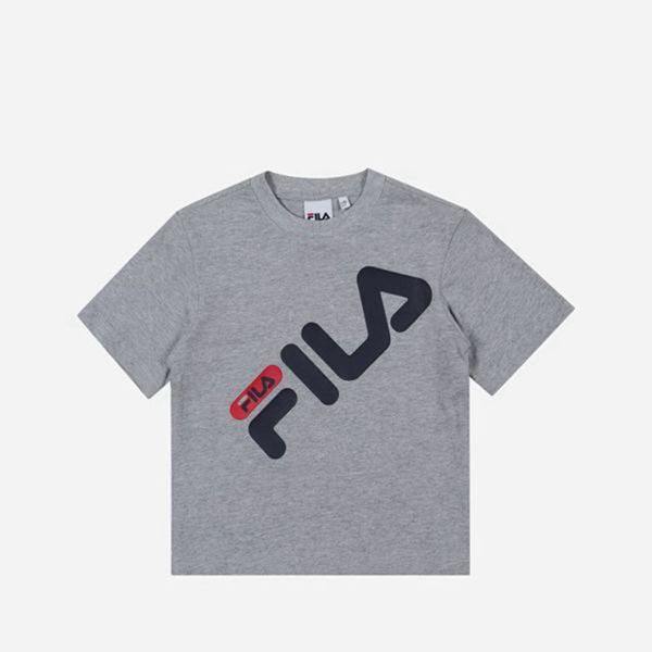 Fila Tričká Detske Siva - Pisa Crew Neck S/S Vypredaj - Slovakia 38061-VKZF